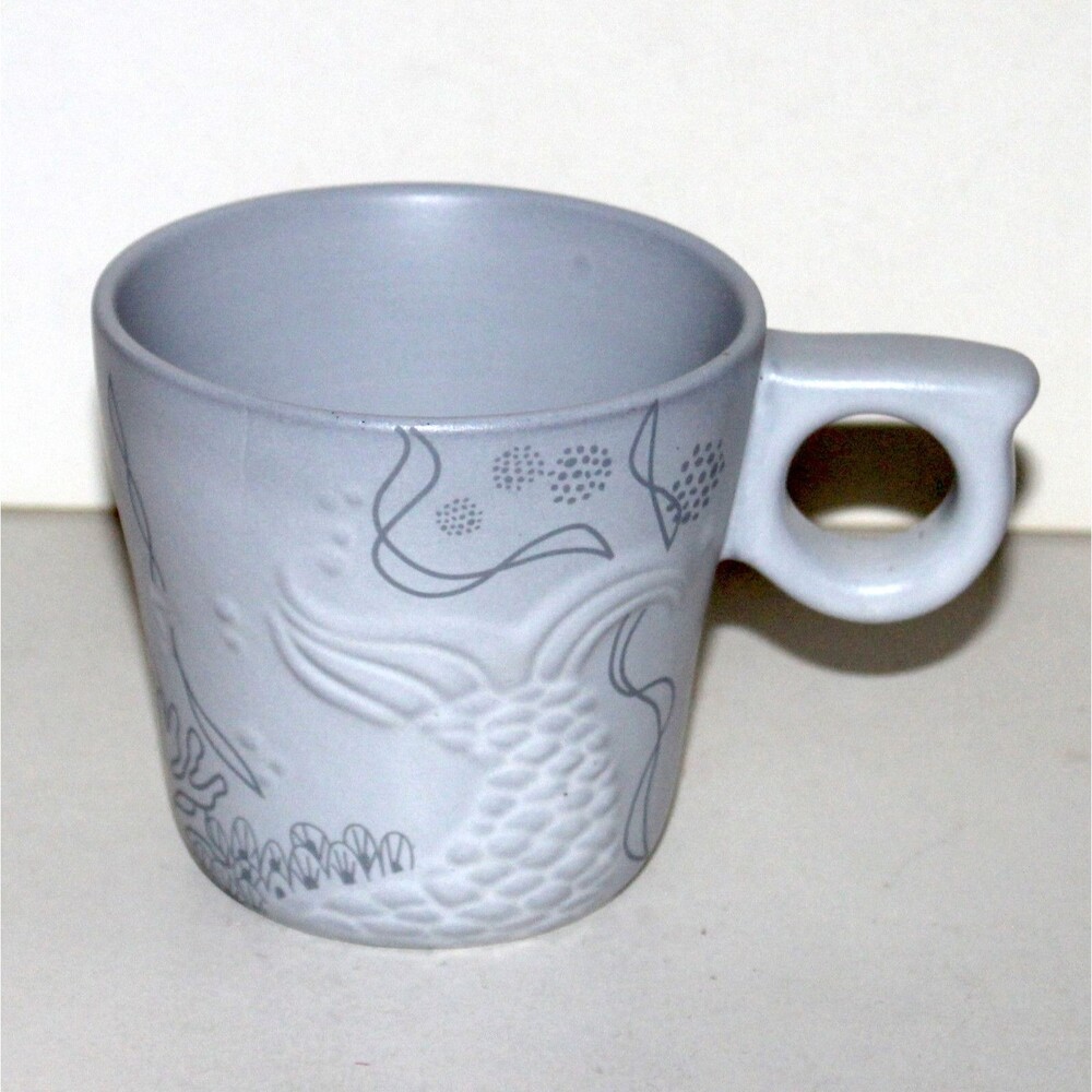 Starbucks Mermaid Tail coffee tea Mug 2016 Anniversary gray blue ceramic siren